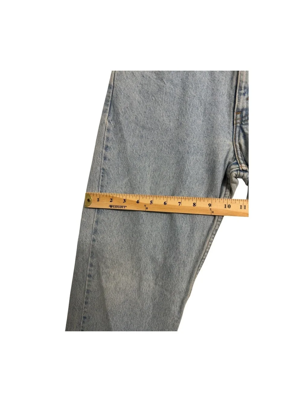 Vintage Levi's 505 Orange Tab USA Jeans Men's 33x32 Light Wash Straight Leg